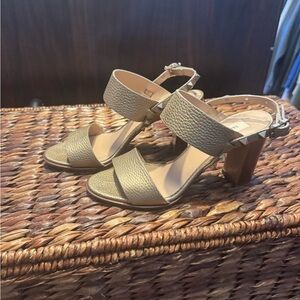 Valentino Garavani Beige Textured Heels